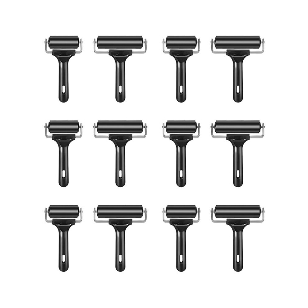12Pcs For Crafting 2.2 And 4 Inch Roller Vinyl Roller Tool For Printing Printmaking Art Crafting Inking Blocks Stamping 6033082170587