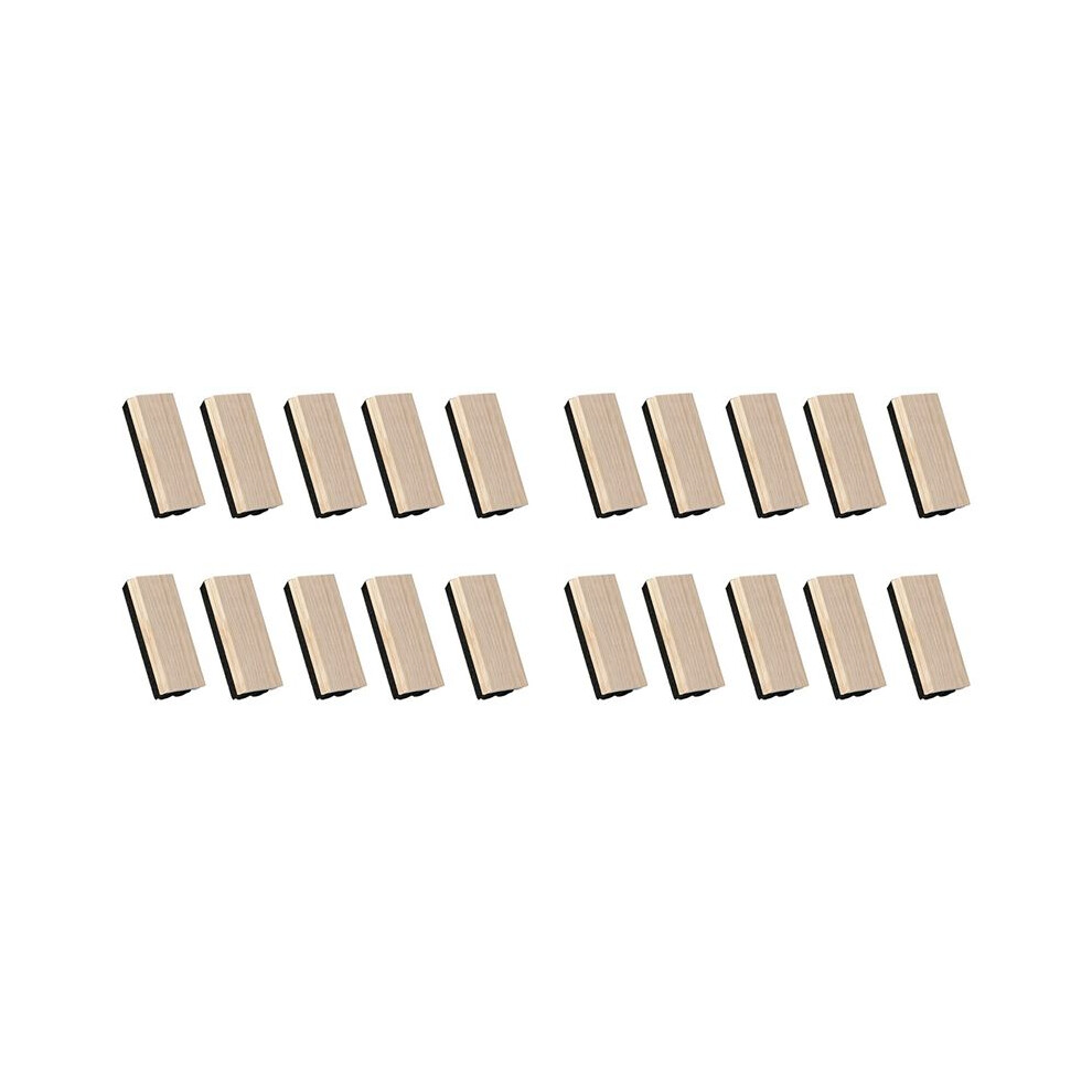 20 Pack Chalkboard Erasers Wool Eraser Dustless Wood Chalk Eraser Blackboard Eraser Cleaner For Kids Teachers 6032923290941