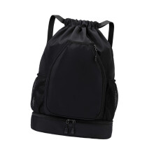 Tennis Backpack Black Water-Resistant Large Capacity