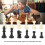 Standard Chess Pieces Black and White 32-Piece Set Plastic 1
