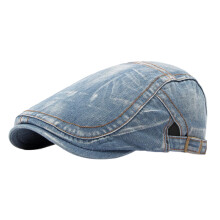 Beret Hat Breathable Thin Spring Summer Denim