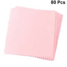 Pink Cleaning Cloths for Eyeglasses and Screens 80 Pcs