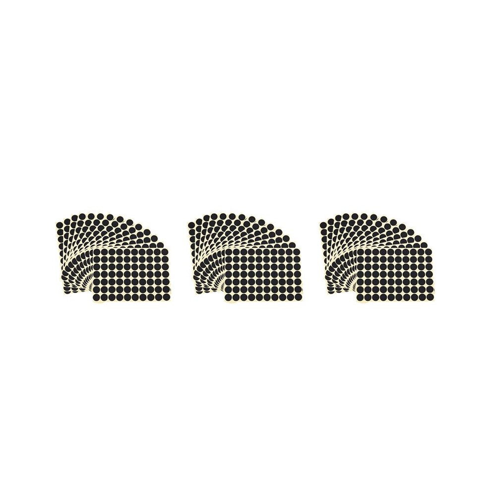 45Pcs 19Mm Circles Round Code Stickers Self Adhesive Sticky Labels Black 6032263138576