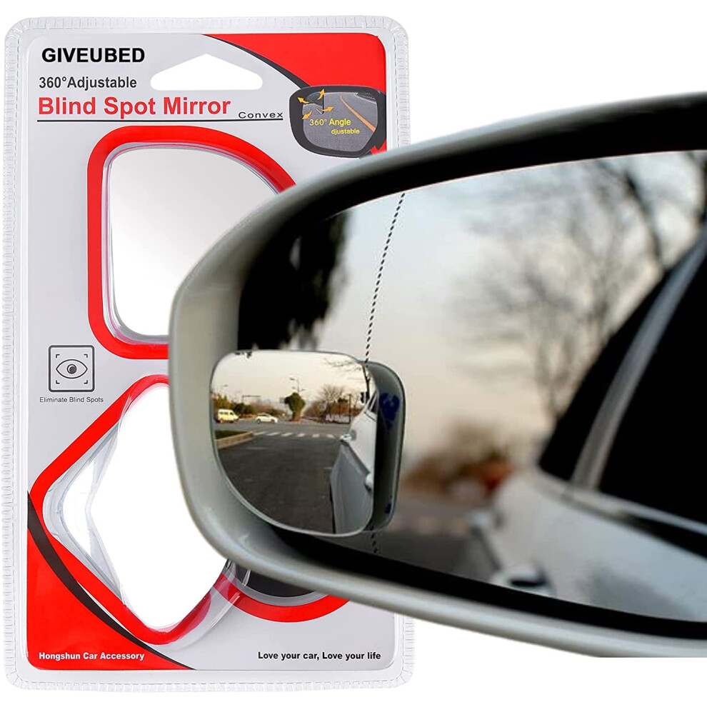 Hd Glass Wide Angle Blind Spot Mirror Frameless 360 9336866179897