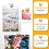 Refrigerator Magnets Pink Love Heart Set 12 pcs 2