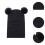 Baby winter hat black balaclava 1 piece 6