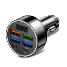 USB-C Car Charger 100W Fast Charging with 4 Ports