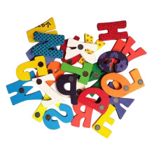 Wooden Alphabet Fridge Magnets Educational Toy 26 Letters