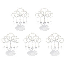 150 Piezas de Cuentas de Rosario de AcríLico de Bautismo Rosarios de ÁNgel con Bolsas de Organza para la Primera ComunióN Regalos de Fiesta de