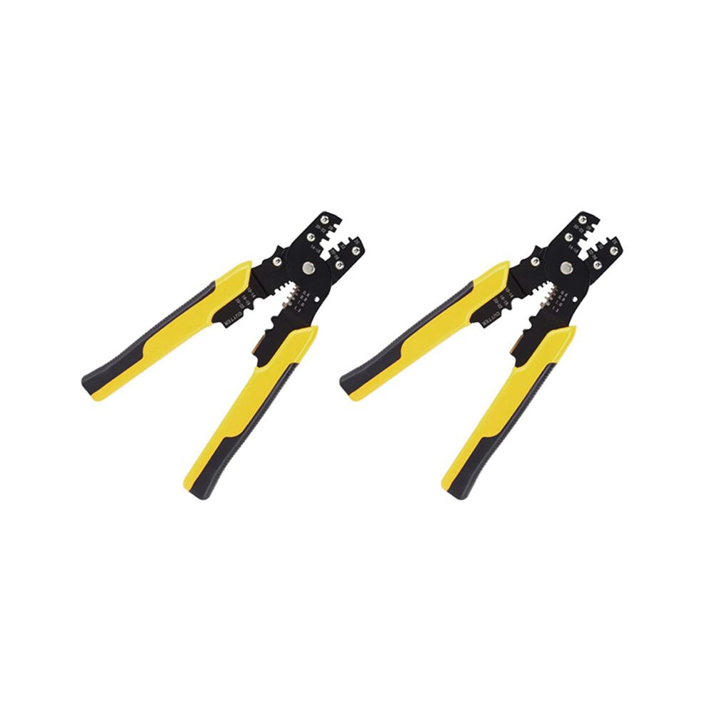 2 Pcs Crimp Tool Crimper Plier Wire Crimpers Adjustable Crimping Range For Cutting And Pressing Cables 6032695571262