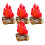 Fake Campfire Inflatable Bonfire Prop 4pcs 8