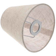 Abat-jour cylindrique en lin gris, 1 pièce, 5,5 x 5,1 cm