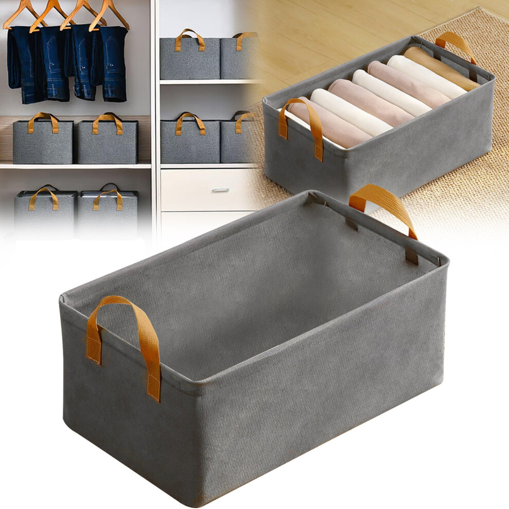 Foldable Storage Bin for Closet Organization 18.5x11.02 Inch