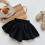Flickor Culotteshorts Enfärgade Svarta 7-8 År 2