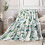 Sage Green Eucalyptus Fleece Blanket 280gsm 1