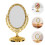 Golden Double-Sided Swivel Oval Vanity Mirror 2 pcs 1