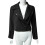 Giacca bomber da donna in stile retrò con cerniera e rivetti, colore nero. 4