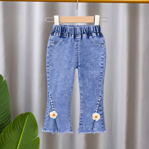 Baby Mädchen Jeans aus Denim mit elastischem Bund, 18-24 Monate 1