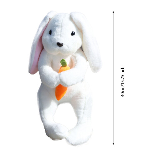 Pluche paashaas met wortel (40 cm) 2