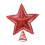 5-Point Star Christmas Tree Topper Metal Lighted Glittered 1