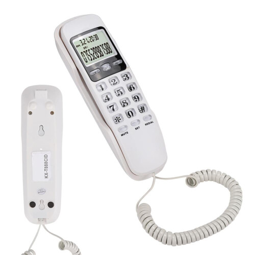 KX-T888CID Corded Phone Caller ID White