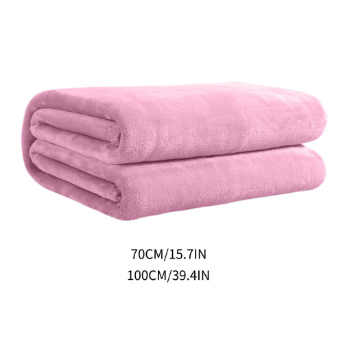 Reversible Flannel Throw Blanket Microfiber Fleece 27x40 2