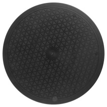Cuscinetti un Sfera nel Acciaio Girevoli da 12 Pollici per Impieghi Gravosi Supporto per Monitor TV Giradischi Lazy Susans Forma Rotonda Nera