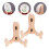 Desktop Stand Light Brown 2 pcs 8.7 x 6.3 x 0.4 in 1