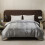 Solid Color Silk Duvet Cover with Zipper Closure 2