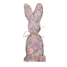 Easter Bunny Tiered Tray Decor Fabric Stuffed Rabbit 9.6
