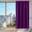 Purple blackout curtains thermal insulated polyester 2 2