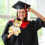 Graduation Bear Plush Toy Brown 10 inch 5