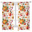Fall Sheer Curtains Voile 52x72 Inch 2 Panels Pumpkin 1