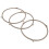 Microwave Turntable Ring Set White Plastic 3PCS 1