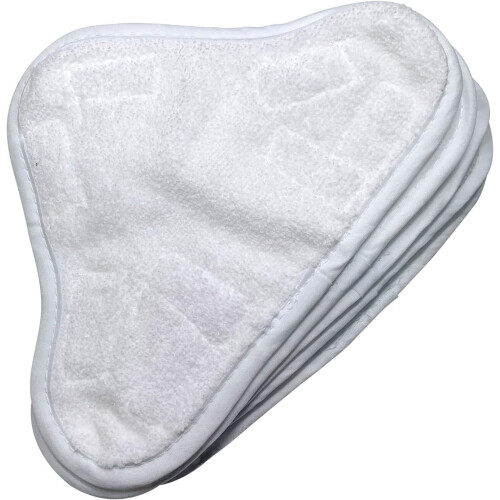 Replacement Triangle Steam Mop Pads for H2O X5 10 Pack 1