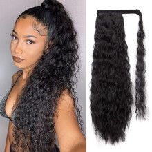 Wavy Curly Clip-In Ponytail Hair Extension Synthetic 24 Inch