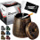 Metal Ashtray with Lid Windproof Smokeless Odorless Bronze 1