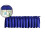 Blackout Thermal Insulated Valance Curtains Blue 1