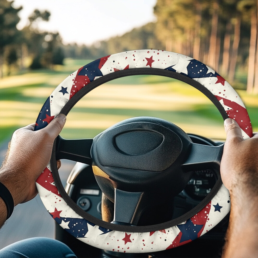 American Flag Golf Cart Steering Wheel Cover For Club Car 975221528865