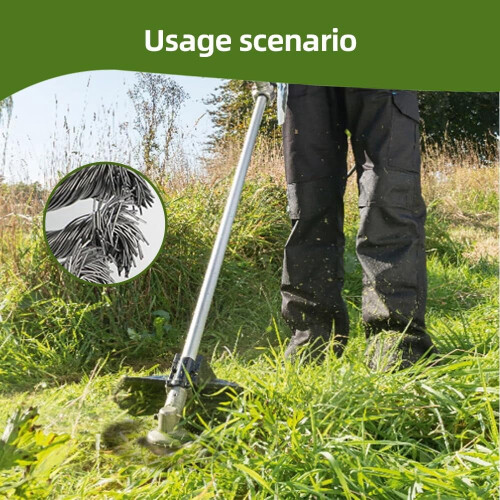 Cabeçote de corte de ervas daninhas com fio de aço de 6 polegadas (2 peças) 1