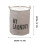 Sac à linge en toile de coton résistant 43 L noir 3