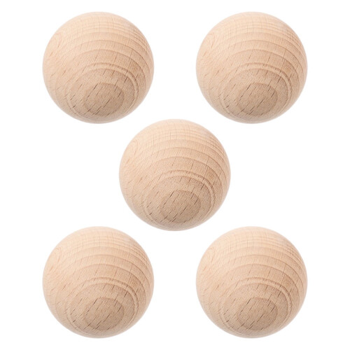 Wood Bocce Ball Set Round 5 Pieces