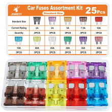 Standard Blade Fuse Kit 25 pcs 2A–40A for Car RV Truck