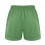 Grüne Leinenshorts für Damen mit elastischem Bund und Taschen 4