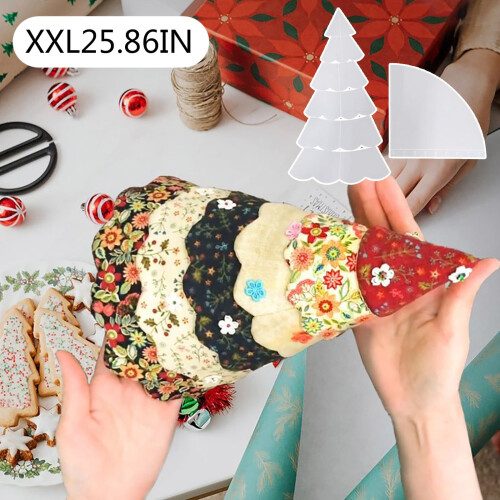 Acrylic Christmas Tree Quilting Ruler Set 7 pcs