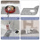 Tapis d'évier en silicone gris 11,5 x 18,2 pouces 6
