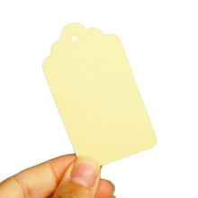Colorful Paper Hanging Tags 50 pcs rectangle with hole