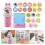 Bunny-shaped sticker stamper toy set for kids, waterproof 1