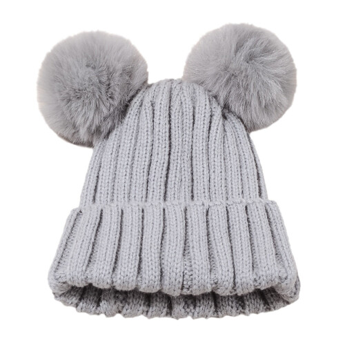 Bonnet d'hiver chaud en tricot pour tout-petits 2