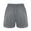 Damen-Leinenshorts, grau, elastischer Bund mit Taschen 5
